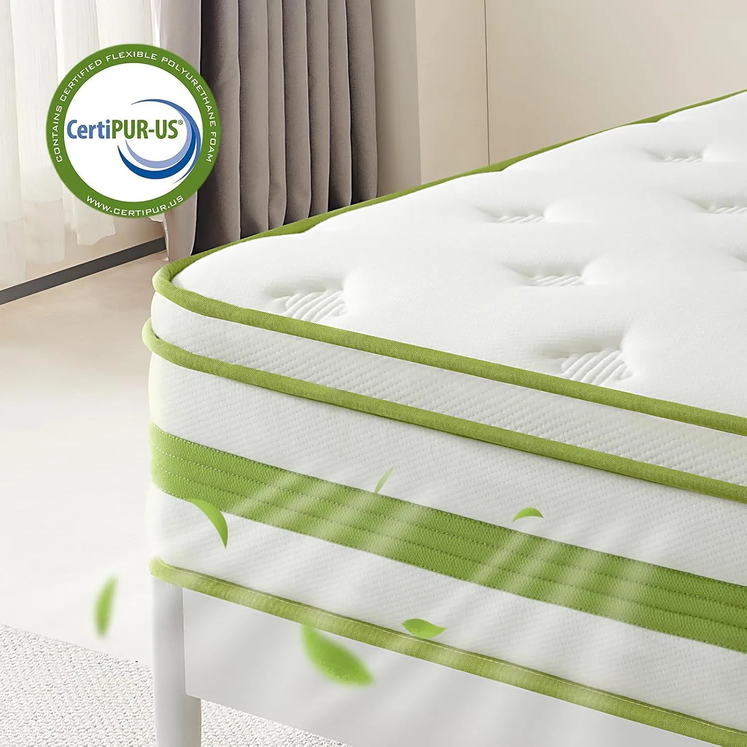12 Inch Queen Mattress, Hybrid Mattress Queen in a Box, Gel Memory Foam and Pocket Springs for Cooling Sleep and Pressure Relief, Organic Cotton Fabric Cover, Plush Feel, 80 * 60 * 12 Inch