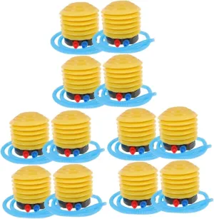 12 Pcs Foot Pump Inflation Balloon Pump Hand Air Mattress Pump Hand Pump for Balls Balloons Hand Air Pump Foot Balloon Pump Air Pump for Balls Inflatable Sports Ball Plastic