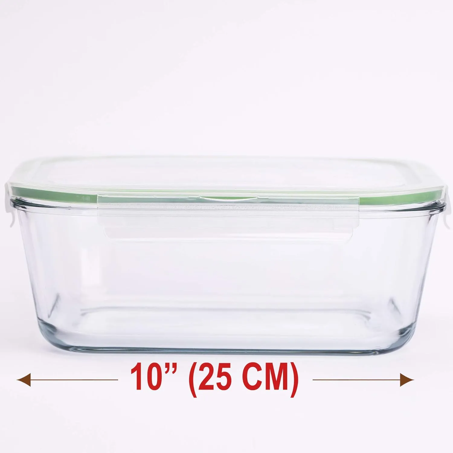 120 oz Large Glass Food Storage Containers with Airtight Lids 3.5 L Family Size Extra Large Bakeware Marinating Lock Baking Dish Container Glass Bowls Rectangle