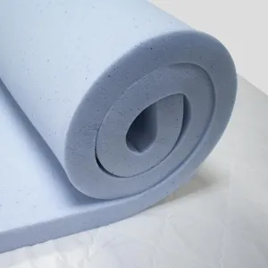 2 Inch RV Gel Memory Foam Mattress Topper, 3/4 Full Short (48x75), Blue
