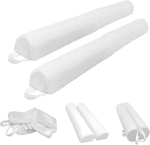 2 Pack Foldable Mesh Fabric Bed Rail Bumpers Foam Safety Bed Rail for Kids Toddlers, Non-Slip Bed Bumper Washable Breathable Cover for Twin, Queen, King Beds