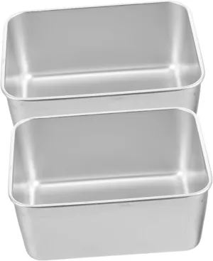 2-Piece Unbreakable Camping Bowls Collapsible Stainless Steel Picnic Food Containers for Outdoor Lightweight Durable