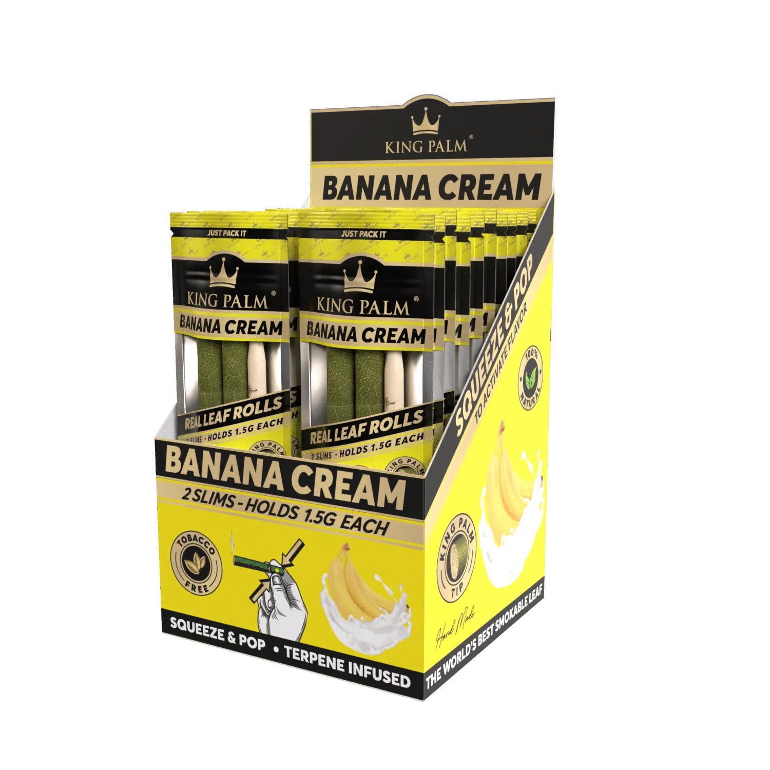 2 Slim Rolls - Banana Cream - Display Box - 20 Units Per Display