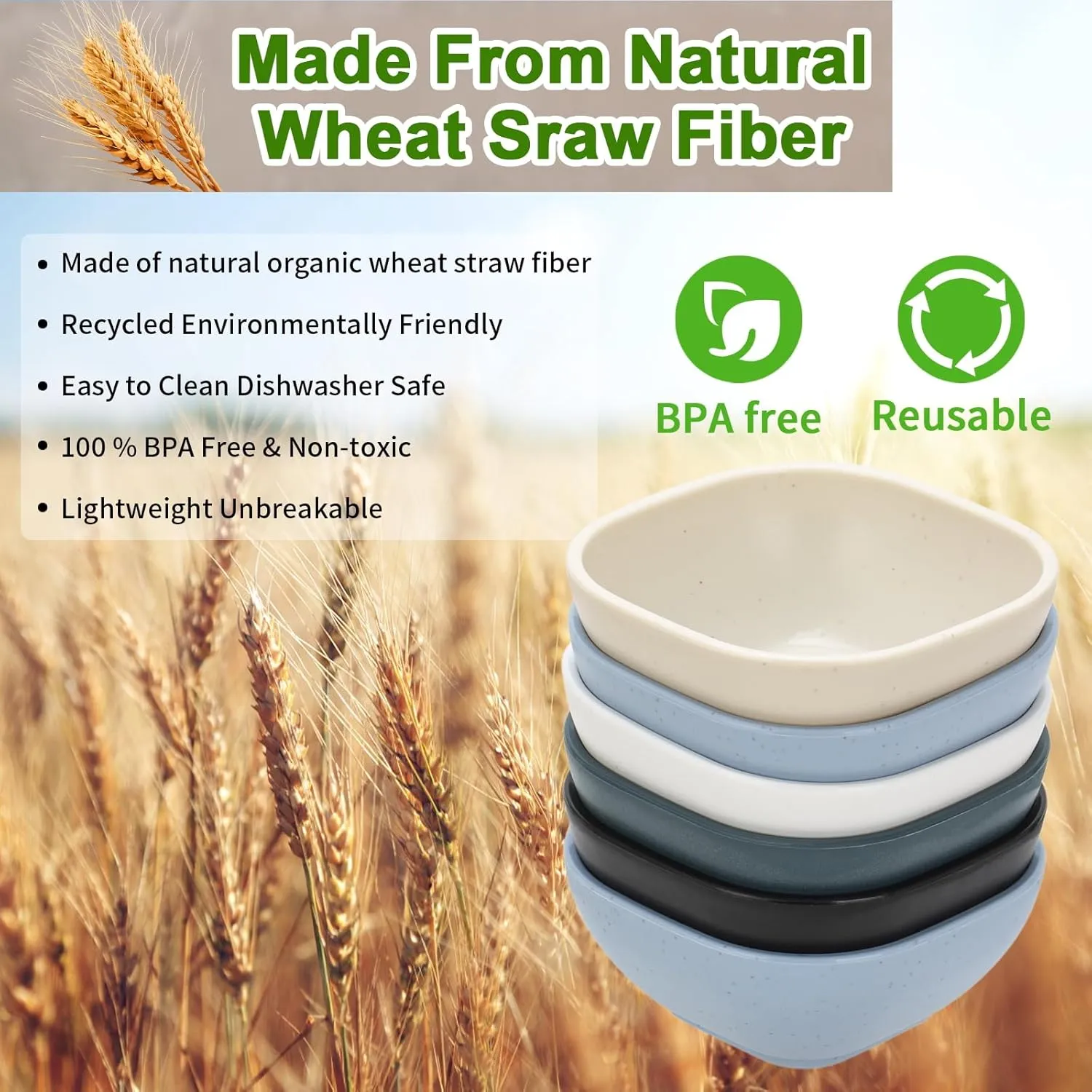 20 Pack Small Bowls, 4.5 OZ Wheat Straw Soy Sauce Dishes, Unbreakable Dessert Bowls,Dipping Sauce Cups, Mini Prep Bowls,Snacks, Sauce Ketchup, BBQ (Cool tone)
