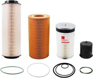 2277129 Fuel Water Separator Filter,1948921 Oil Filter,1922496 Oil Filter Kit,FS19727 Fuel Filter Water Separator Compatible With Paccar MX-13 Engine