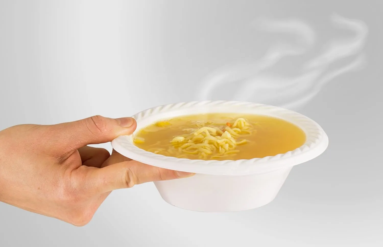 250 Pack – 12 Oz Disposable Plastic Soup Bowl Plates – Extremely Strong and Sturdy – Heat-Resistant and Soak-Proof - Does Not Melt or Cave in Microwave – Heavy Duty BPA-Free Plastic