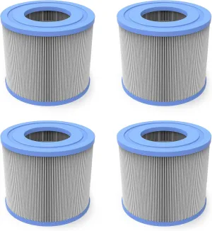 290760 Professional Home SPA High Flow Water Filter Replacement Cartridge for 10.5 x 8 Centimeter Filer Systems with 150 Pleats (4 Pack)