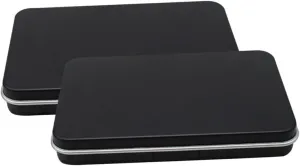 2pcs Portable Eyeshadow Boxes Refillable Makeup Cases for Organizers for Blush Pigments Lightweight Compact for Travel Matte Finish