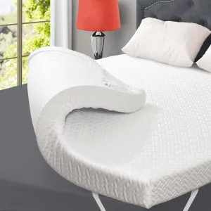 3 Inch Gel Memory Foam Mattress Topper Full Size, Gel-Infused Mattress Pad Cover for Back Pain,Bed Topper with Removable & Washable Bamboo Cover
