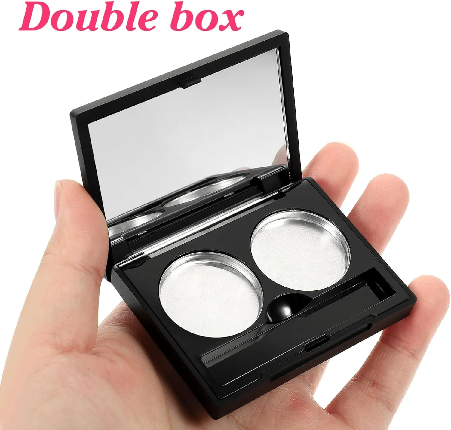 3 Sets Empty Eyeshadow Cases Blush Organizer with Matte Boxes Pans for Travel Makeup Storage and Cosmetics Mixing
