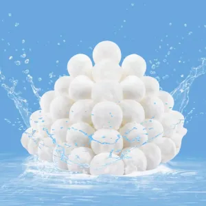 3.1 Lbs Pool Filter Balls for Sand Filter, Upgrade Reusable Polysphere Pool Filtration Balls, Eco-Friendly Swimming Pool Filter Fiber Balls, Pool Filter Media Balls for Sand Pump Above Ground Pools