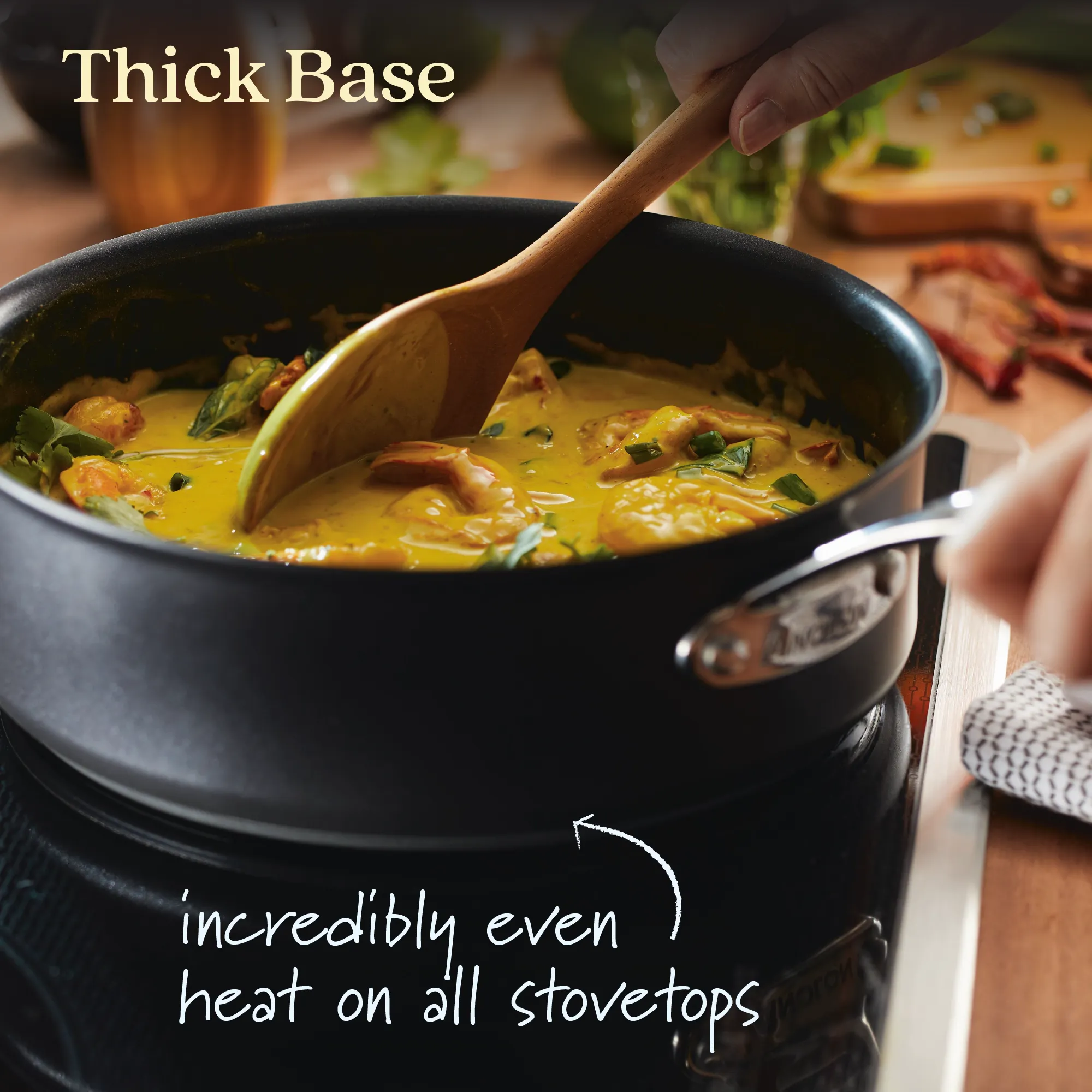 3.5-Quart Hybrid Nonstick Induction Sauté Pan with Lid