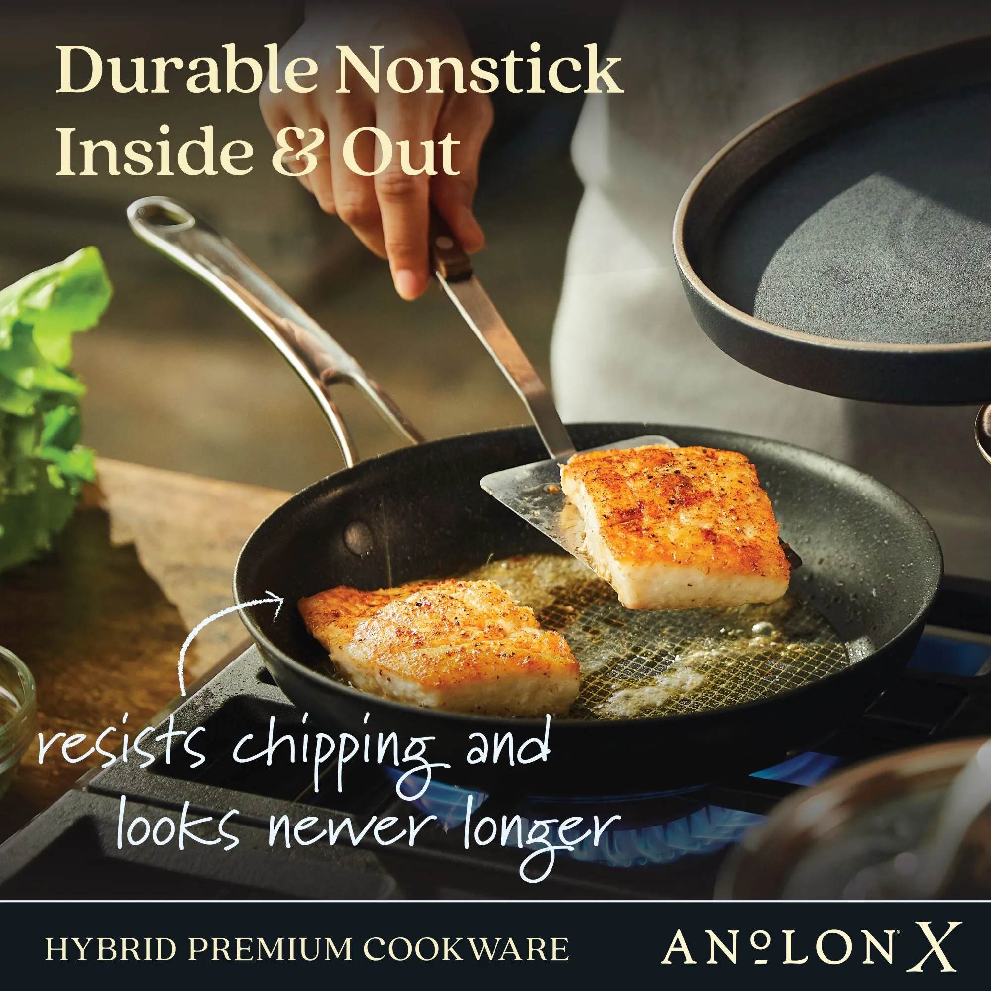3.5-Quart Hybrid Nonstick Induction Sauté Pan with Lid