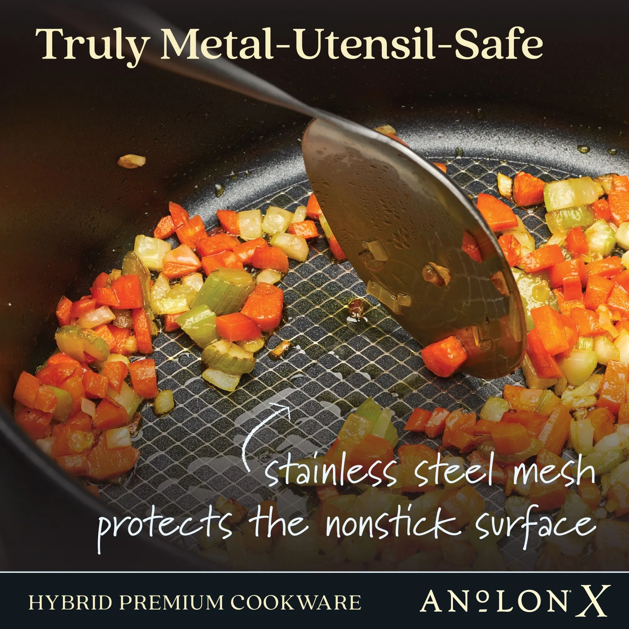 3.5-Quart Hybrid Nonstick Induction Sauté Pan with Lid