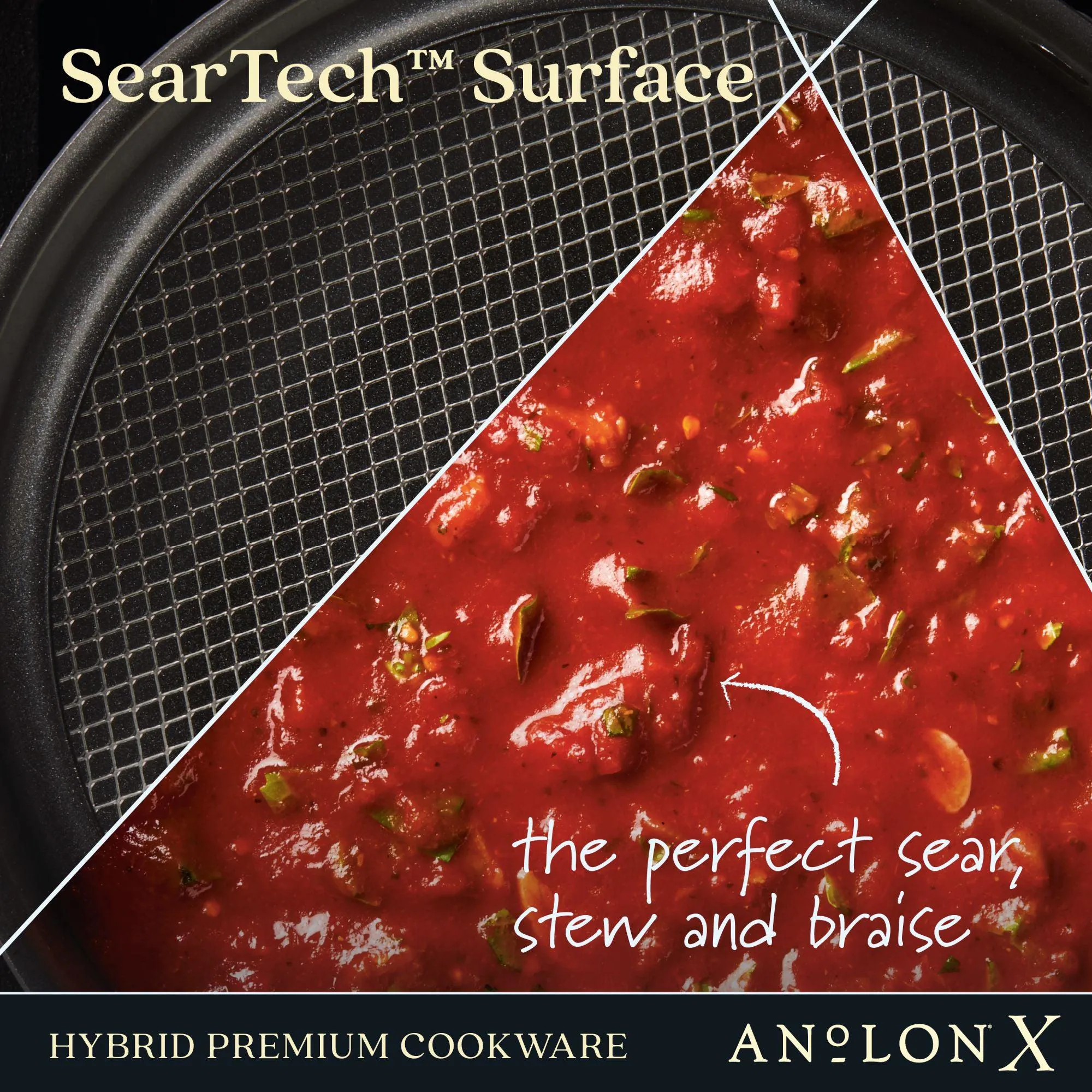 3.5-Quart Hybrid Nonstick Induction Sauté Pan with Lid