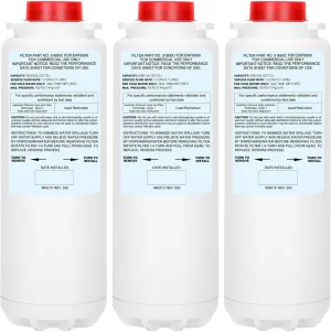 3Pcs 51600C Filter, Replacement for Elkay 51600C, Compatible with Ezh2o Filter Replacement Bottle Station, High Capacity Filters 51600 6000 Gal 12 Month, No Chip, 6000 Gallon