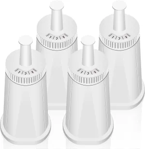4 Pack Replacement Water Filter for Breville Espresso Machine Barista Touch Bes880, Barista Pro BES878, Oracle Touch BES990, Oracle BES980, Dual Boiler BES920 Bambino ClaroSwiss Sage by Funmit