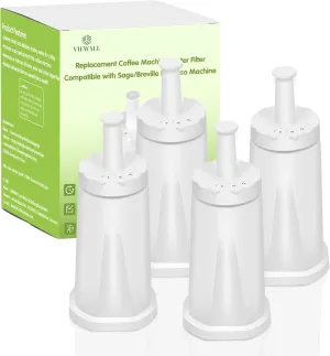 4 Packs Replacement Claroswiss Water Filter for Breville Barista Touch Espresso Machine BES880,Oracle Touch BES990,Oracle BES980,Dual Boiler BES920,Barista Touch Impress BES881,BES008WHT0NUC1