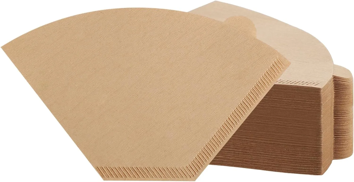 400 Count Cone Coffee Filters #2, 2 Coffee Filters Unbleached Natural Brown Disposable Coffee Filter Compatible with Pour Over and Drip Coffee Maker