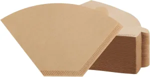 400 Count Cone Coffee Filters #2, 2 Coffee Filters Unbleached Natural Brown Disposable Coffee Filter Compatible with Pour Over and Drip Coffee Maker