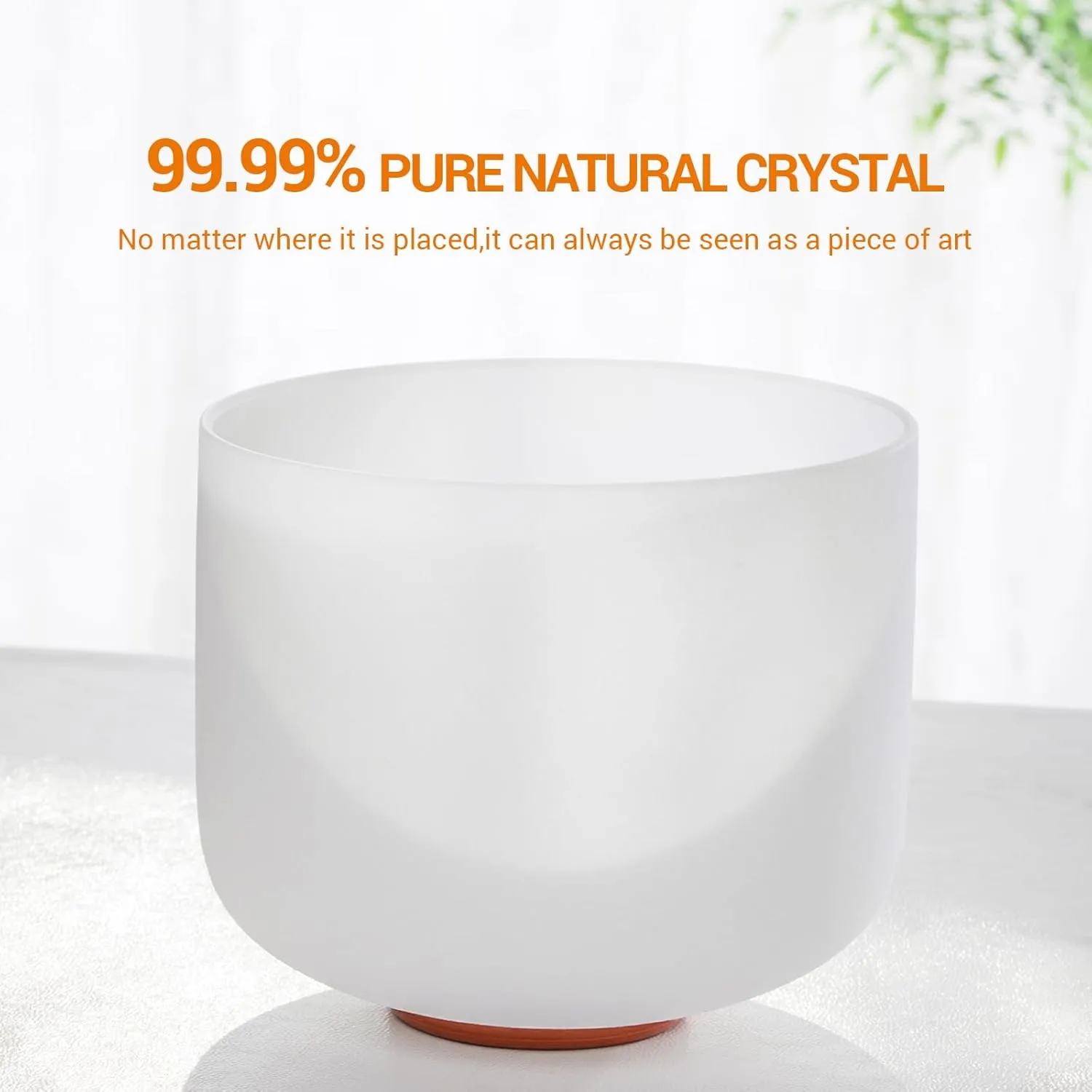 432HZ 7inch 8inch 9Inch Set Of 3 Pcs Quartz Crystal Singing Bowls Set with Thick Carrying Case Bag, Resonance Striker, O-ring, Chakra Sound Bowl for Spiritual Healing, Mindfulness, Meditation, Yoga