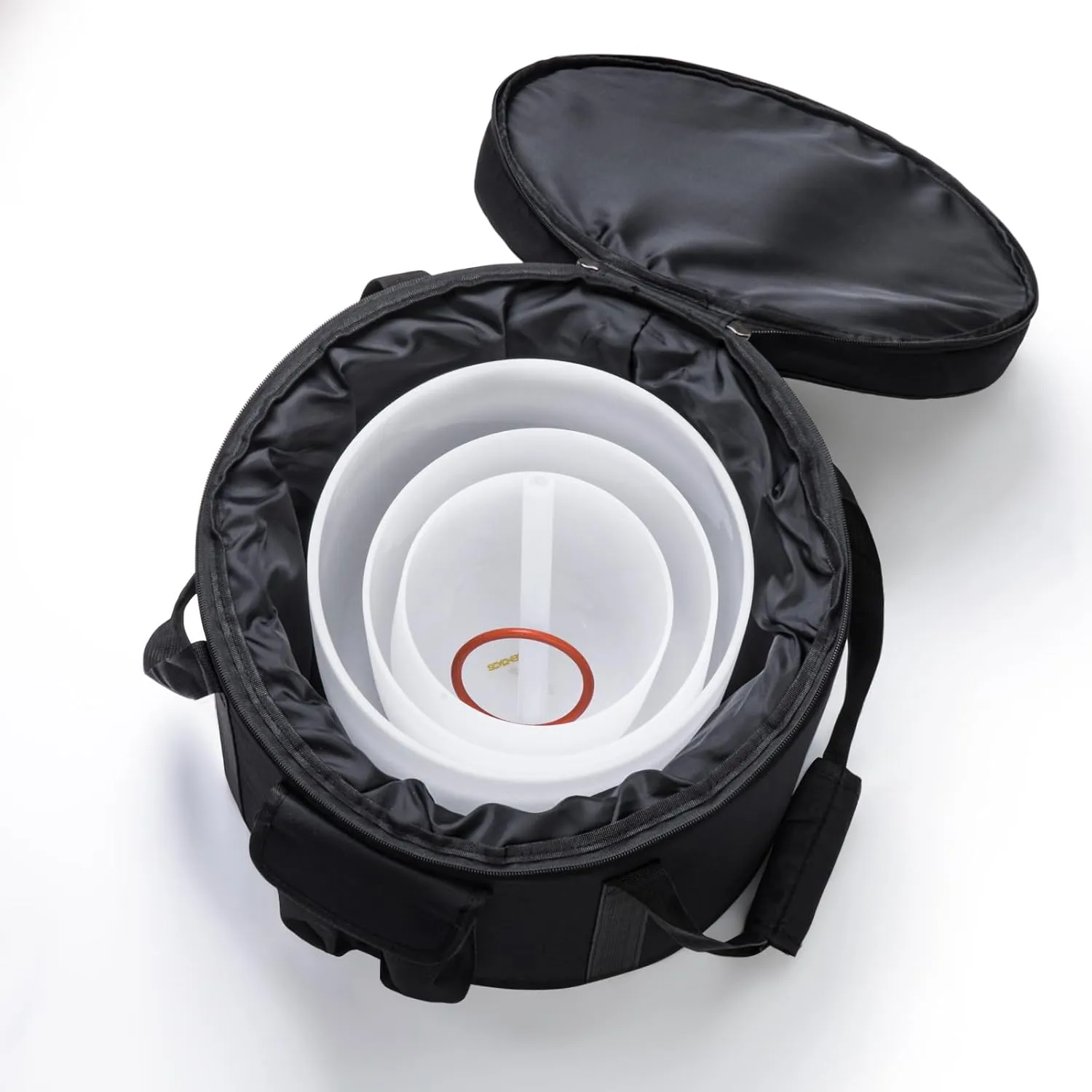 432HZ 7inch 8inch 9Inch Set Of 3 Pcs Quartz Crystal Singing Bowls Set with Thick Carrying Case Bag, Resonance Striker, O-ring, Chakra Sound Bowl for Spiritual Healing, Mindfulness, Meditation, Yoga