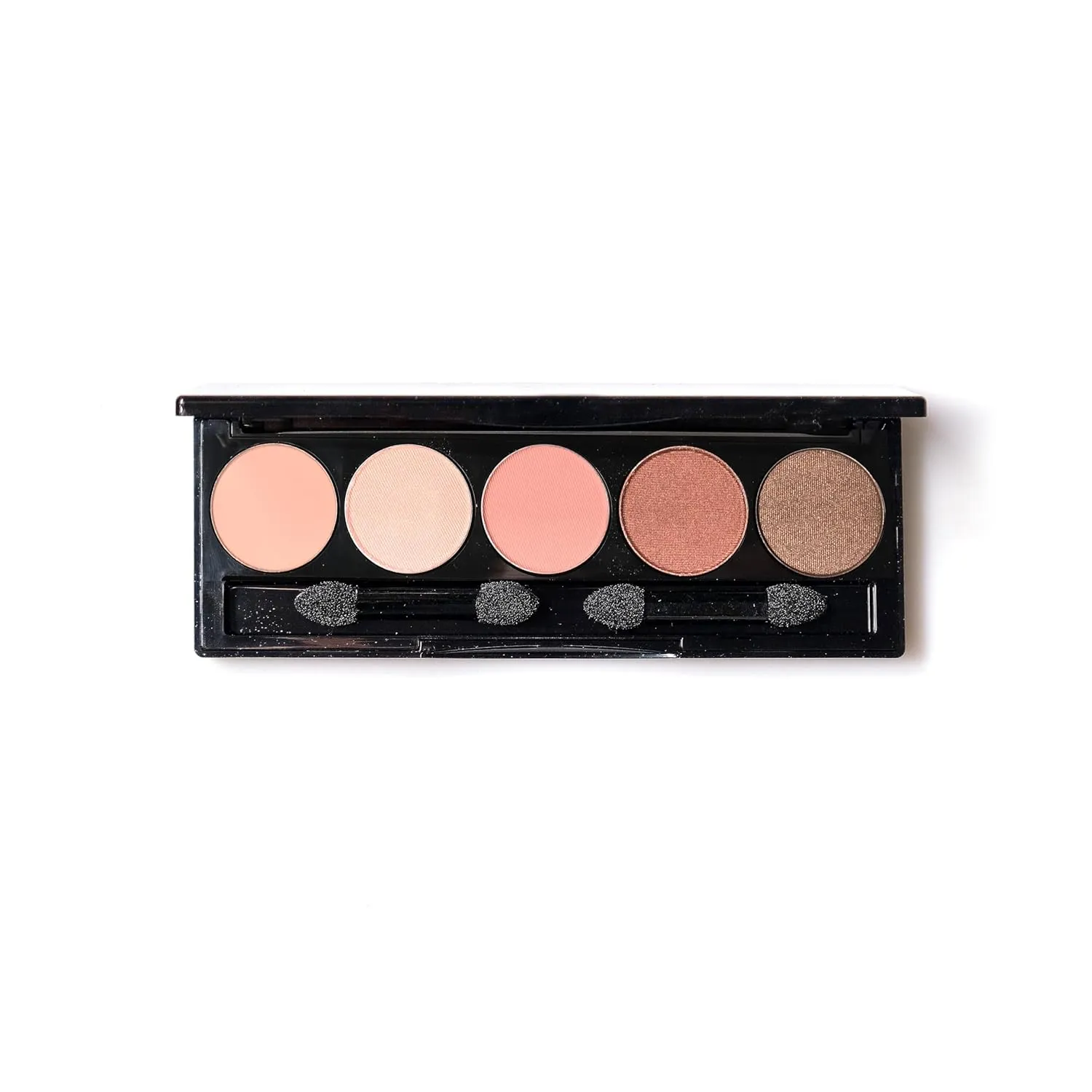 5-Well Eyeshadow Palette – Compact with Mirror | Blendable Matte & Shimmer Shades (GEORGIA PEACH)