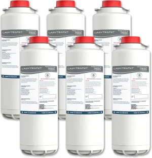 51600C Filter Replacement Compatible With Elkay 51600C EWF6000 Bottle Filling Stations, 6000 Gallons/12 Months (No Chip - 6 Pack)