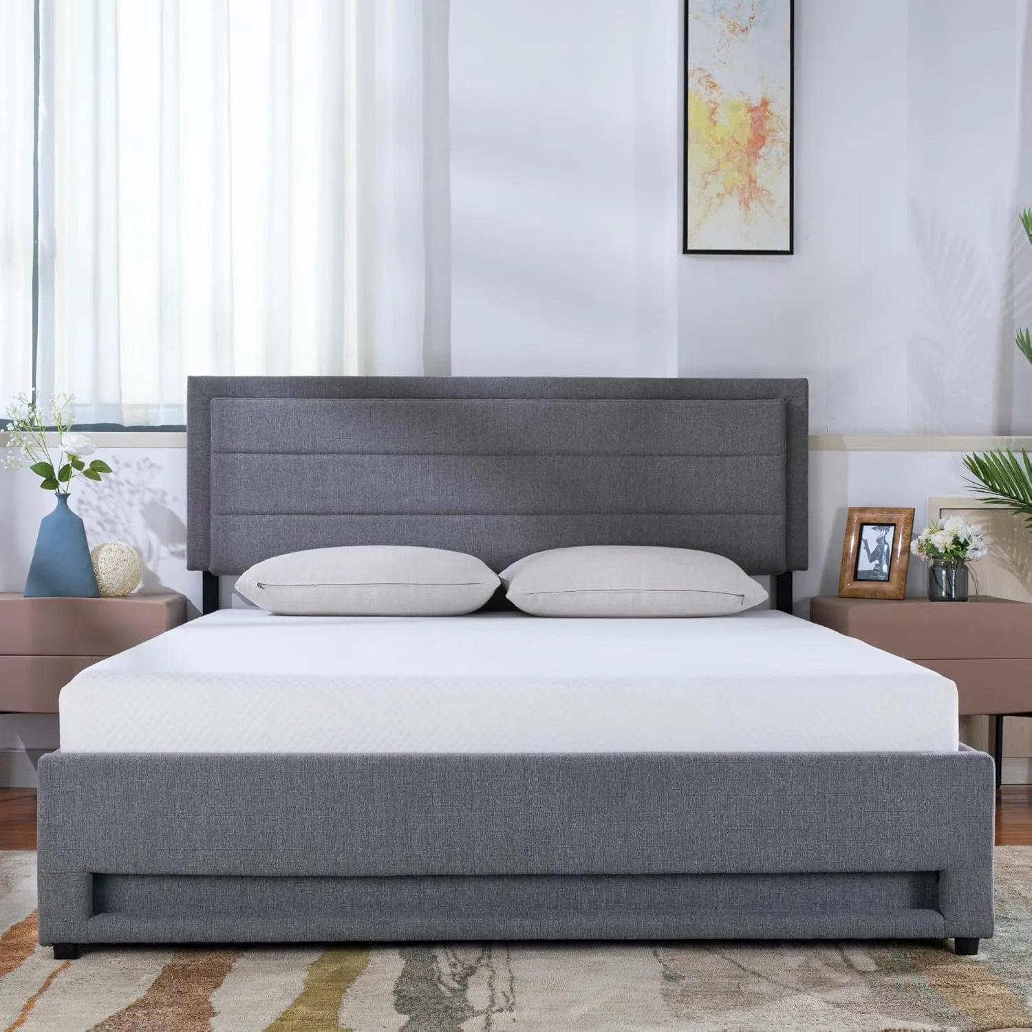 6 Inch Twin Memory Foam Mattress for Cool Sleep Medium Firm Feel Zoned Pressure Relief Certified Safe Foams Removable Cover Bed in A Box