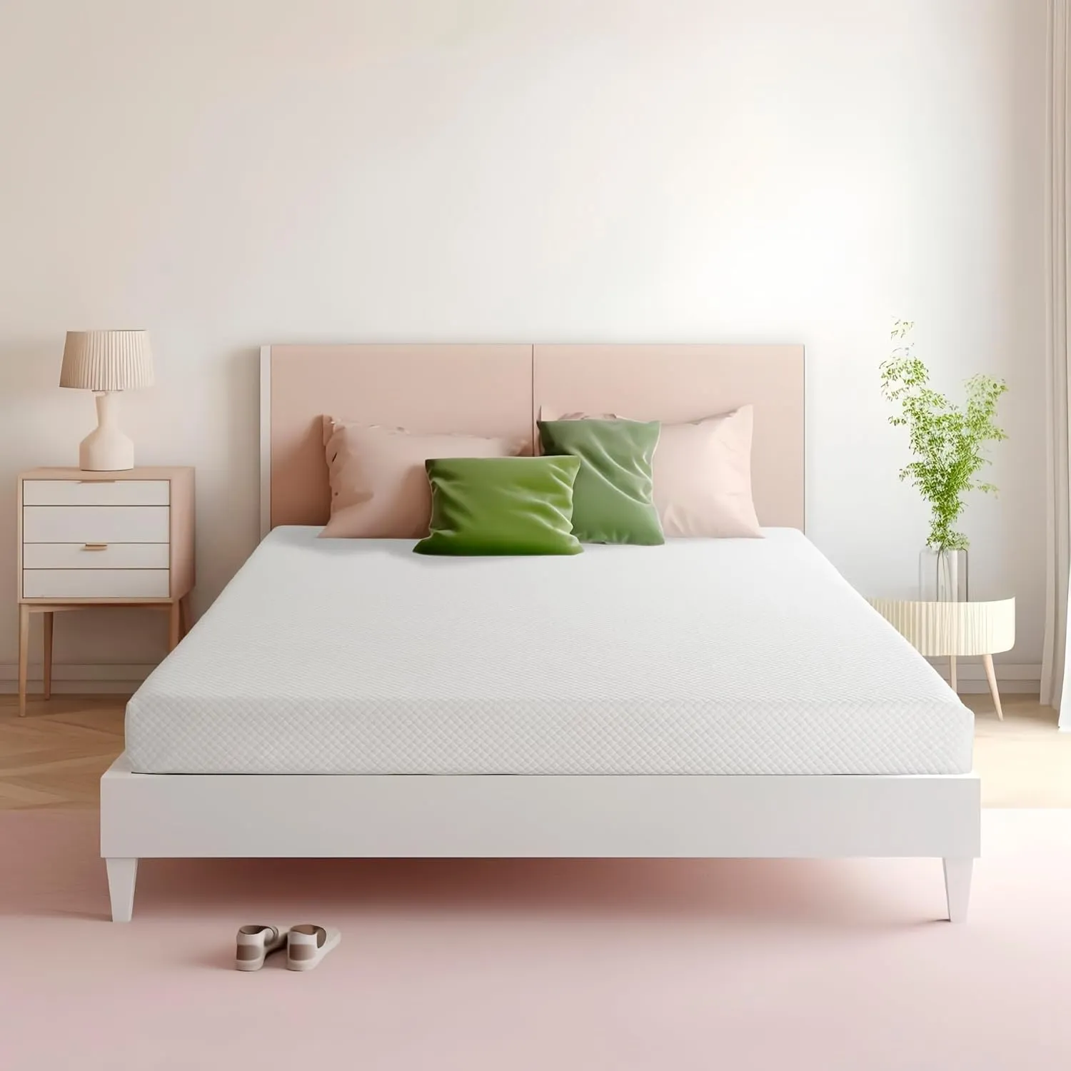 6 Inch Twin Memory Foam Mattress for Cool Sleep Medium Firm Feel Zoned Pressure Relief Certified Safe Foams Removable Cover Bed in A Box