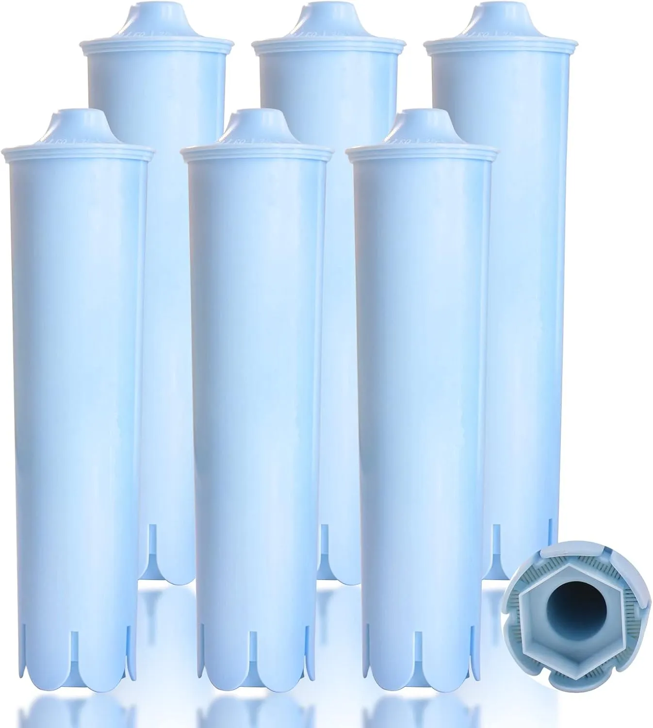 6 Pack IT'S PURE EXPERT Claris Blue Water Filter, Replacement for Jura and Capresso Coffee Machines