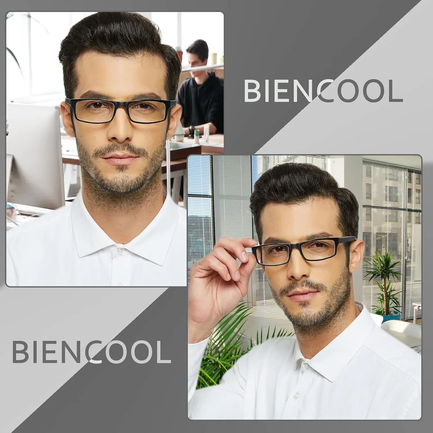 6 Pack Reading Glasses Traditional Frames for Men and Women Readers with Spring Loaded Hinges