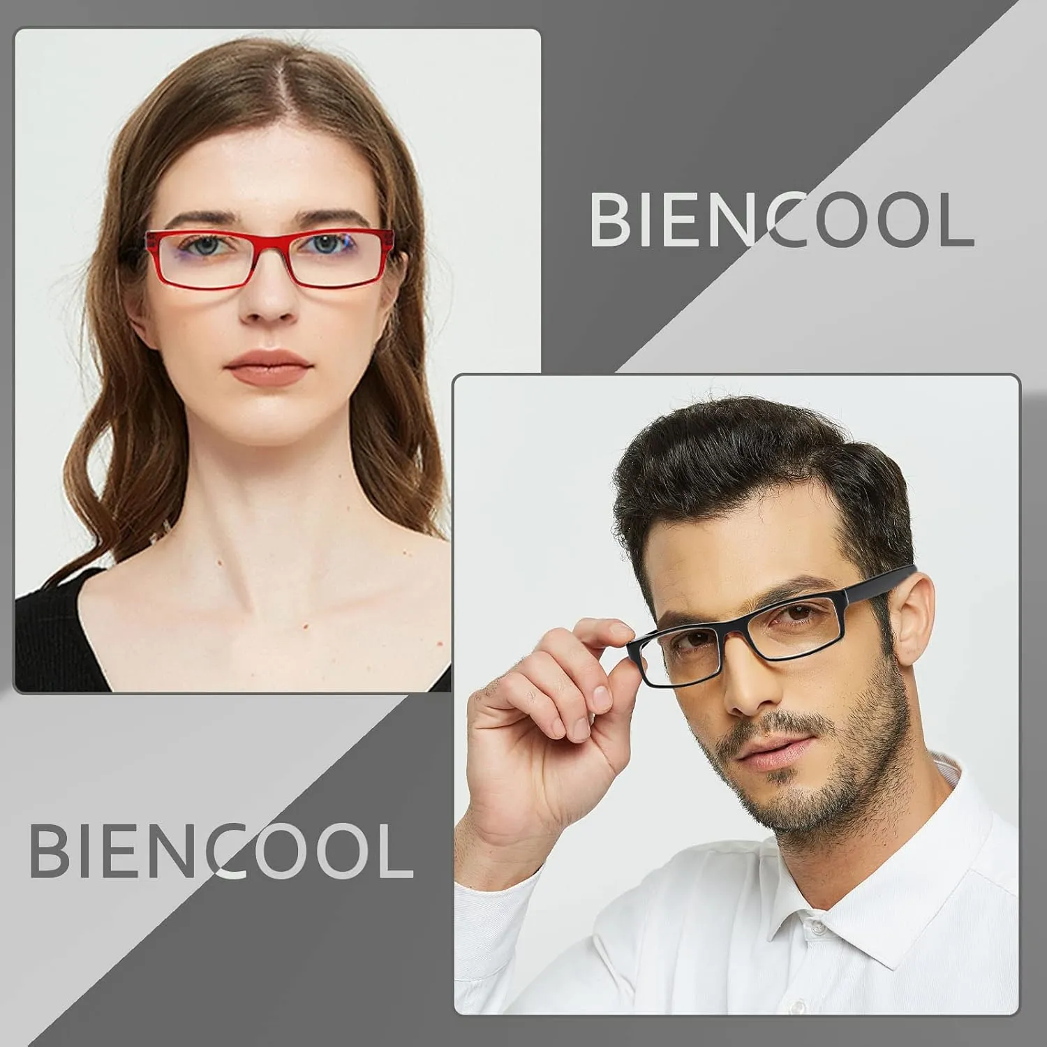 6 Pack Reading Glasses Traditional Frames for Men and Women Readers with Spring Loaded Hinges