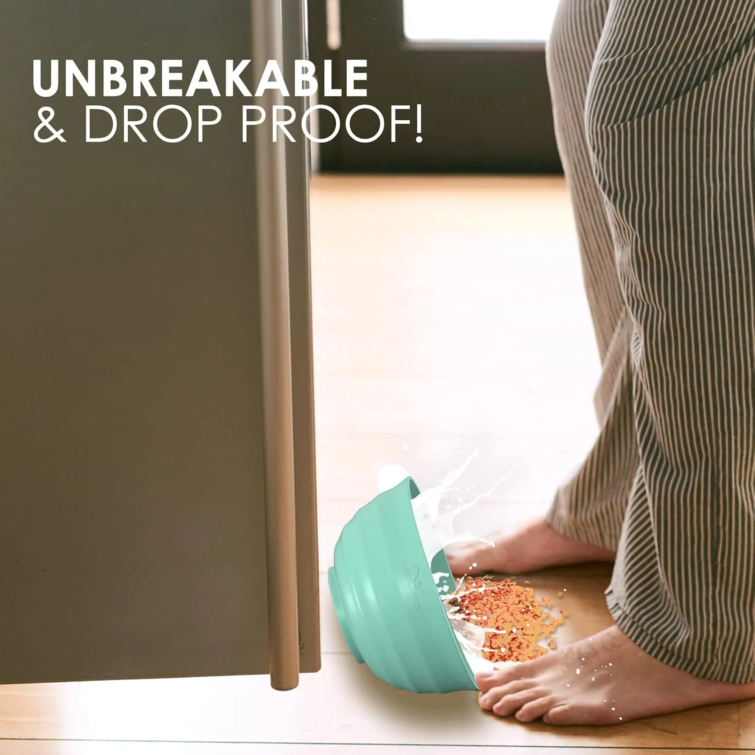 60 OZ 6 Big Bowl Set - Wheat Straw Bowls - Unbreakable Microwave Safe Large Cereal, Salad, Serving Bowls for Kitchen and Family Movie Night (Light Mint Green)