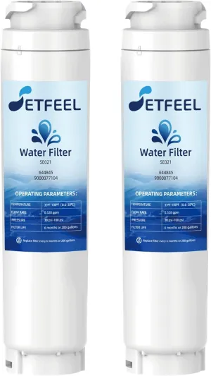 644845 Water Filter Replacement for Bosch Ultra Clarity 11034152 9000194412 9000 077104 REPLFLTR10 BORPLFTR10 B26FT70SNS B22CS80SNS, Thermador 11028820 00740560, 2 Packs SETFEEL