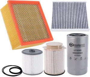 6.7L Cummins Fuel Filter Kit for 2019-2024 Ram Turbo Diesel Engines 68157291AA 68436631AA and Oil Filter 5083285AA Air filter 43034051AB Cabin Air Fitler 68406048AA