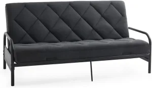 6" Full Size Memory Foam Futon Mattress (Frame Not Included),Sofa Couch Bed with Thickened Pillowtop Cover,Two Types of Firmness,Floor(71X52X6)