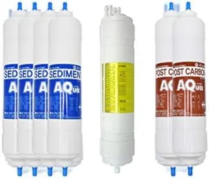 7EA Compatible Replacement Water Filter Set for Coway : CHP-06EL/CHP-06ER/CHP-07HL/CHP-07HR/CHP-570L/CHP-570R/CHPI-08BL/CHPI-08BR/CP-07HR/CP-07HU/CPI-520L/CPI-520R - 10 microns