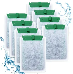 8 Pack Medium Fish Tank Filter Cartridges Compatible with Tetra Whisper Bio-Bag Filter Medium, Aquarium Filters Cartridge for Whisper ReptoFilter & 10i / IQ10 / PF10