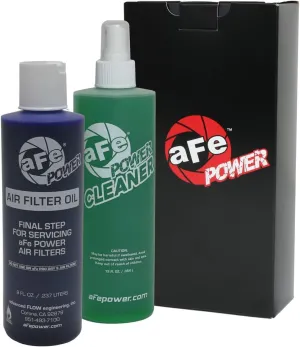 aFe Power Air Filter Restore Kit: 12oz Filter Cleaner and 8oz Squeeze Bottle Filter Oil - Blue, Restores Pro 5R Engine Air Filters, #90-50501