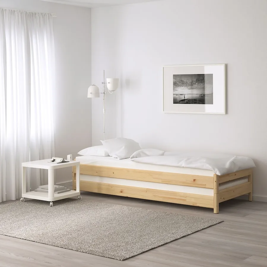 AFJALL foam mattress, firm/white, 80x200 cm, 60568631