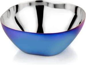 Ahimsa Stainless Steel Kids Bowls - Pediatrician Designed, 12oz Toddler Bowls, Non Toxic Stainless Steel Snack Bowl, BPA Free & Dishwasher Safe (Single Blue Bowl)