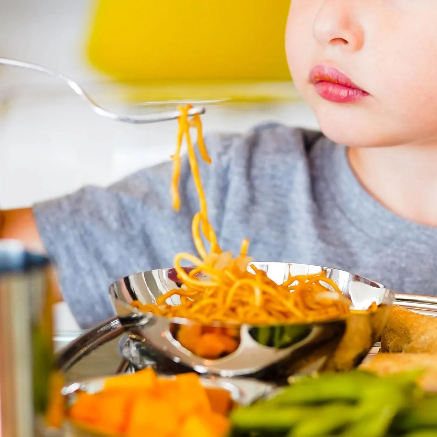 Ahimsa Stainless Steel Kids Bowls - Pediatrician Designed, 12oz Toddler Bowls, Non Toxic Stainless Steel Snack Bowl, BPA Free & Dishwasher Safe (Single Bowl)