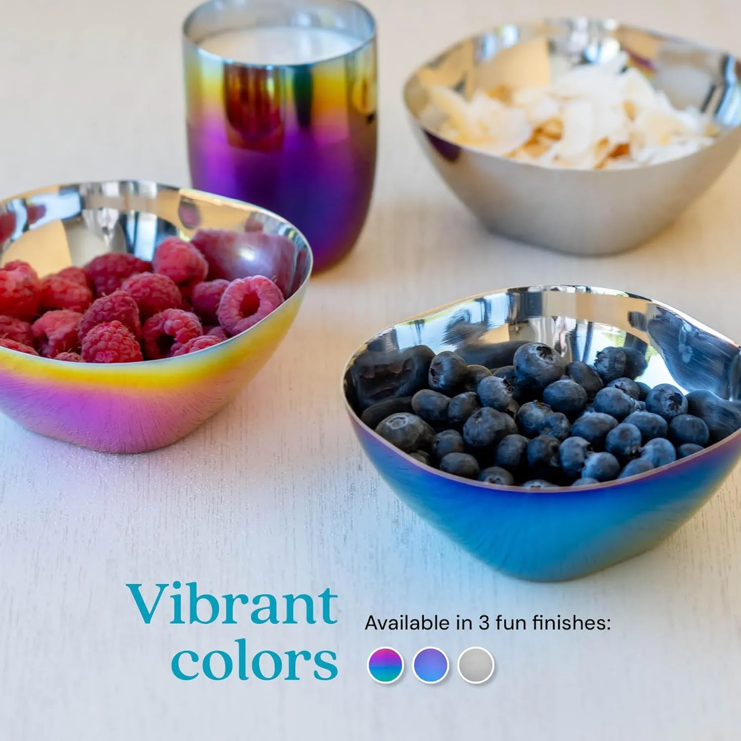 Ahimsa Stainless Steel Kids Bowls - Pediatrician Designed, 12oz Toddler Bowls, Non Toxic Stainless Steel Snack Bowl, BPA Free & Dishwasher Safe (Single Bowl)