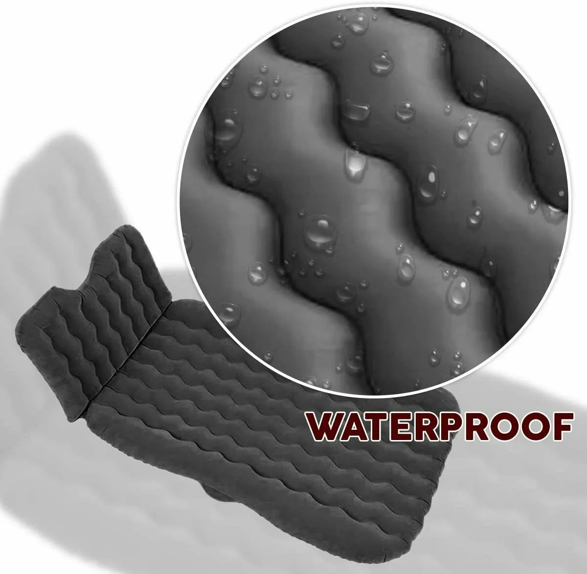 Air Bed Mattress - Back Seat Car Camping Bed W/ 2 Pillow Pump