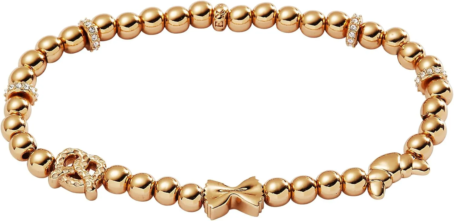 Alex and Ani “Carbs are My Love Language” Beaded Stretch Bracelet