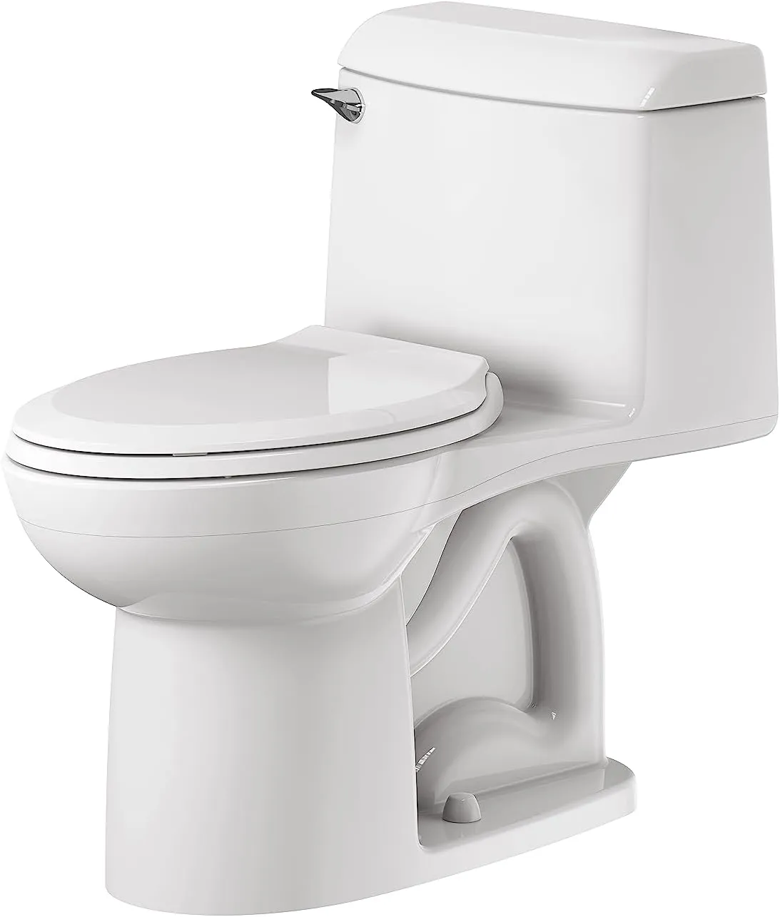 American Standard 2004314.020 Champion 4 One-Piece Toilet with Toilet Seat, Elongated Front, Standard Height, White, 1.6 gpf