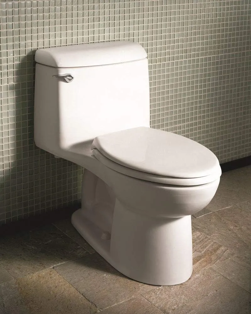 American Standard 2034314.021 Champion 4 One-Piece Toilet with Toilet Seat, Elongated Front, Chair Height, Bone, 1.6 gpf
