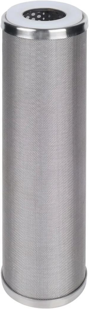Amwater Stainless Steel Cleanable Wire Mesh Filter Cartridge 10”Length,2.5"OD(10 Micron)