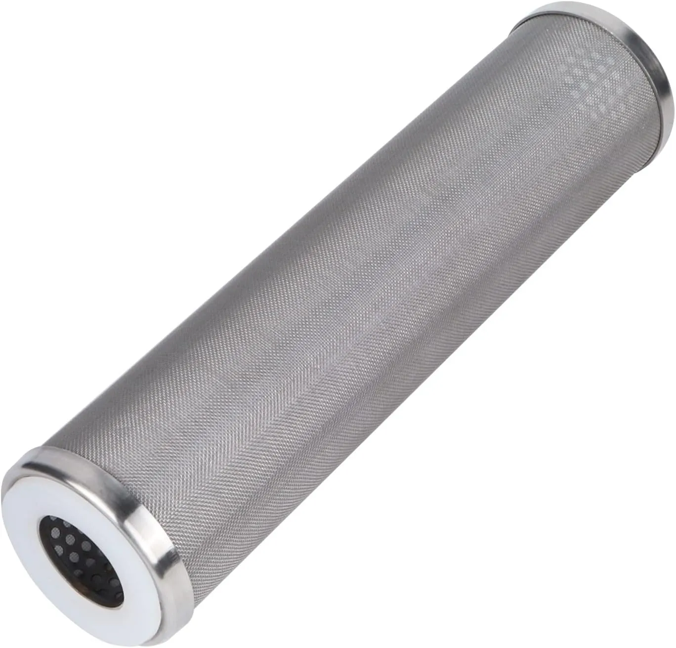Amwater Stainless Steel Cleanable Wire Mesh Filter Cartridge 10”Length,2.5"OD(10 Micron)